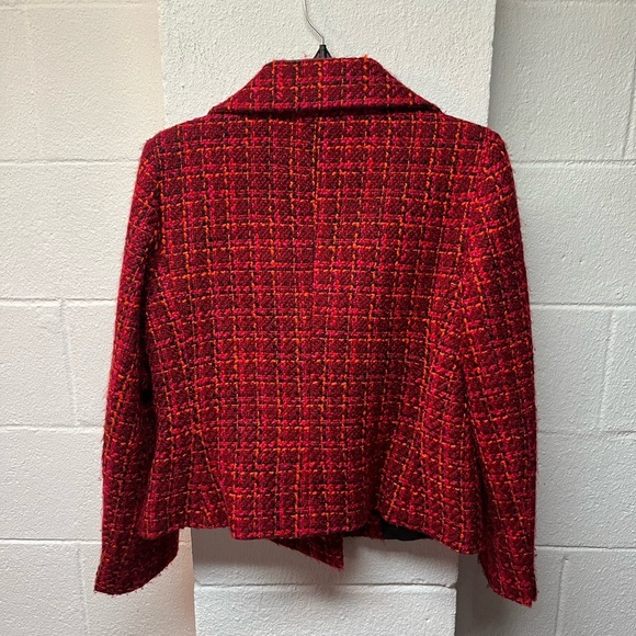 Talbots Women's Red Tweed Jacket - Picture 5 of 5